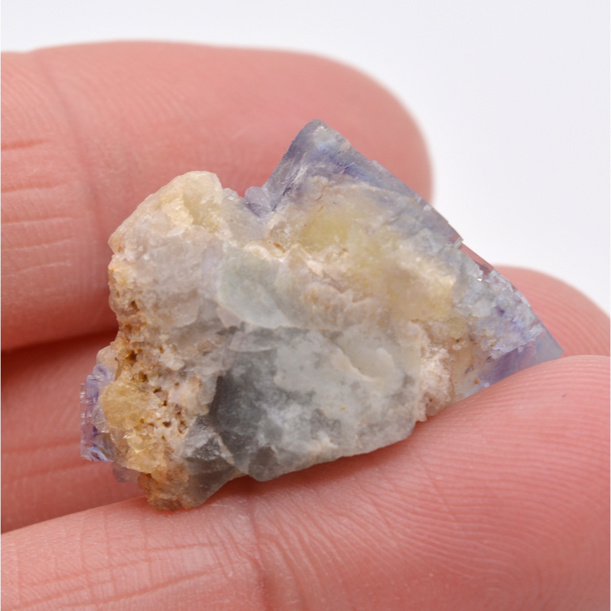 Fluorite, Mine de La Barre, Saint-Jacques d'Ambur, Puy-de-Dôme, France.